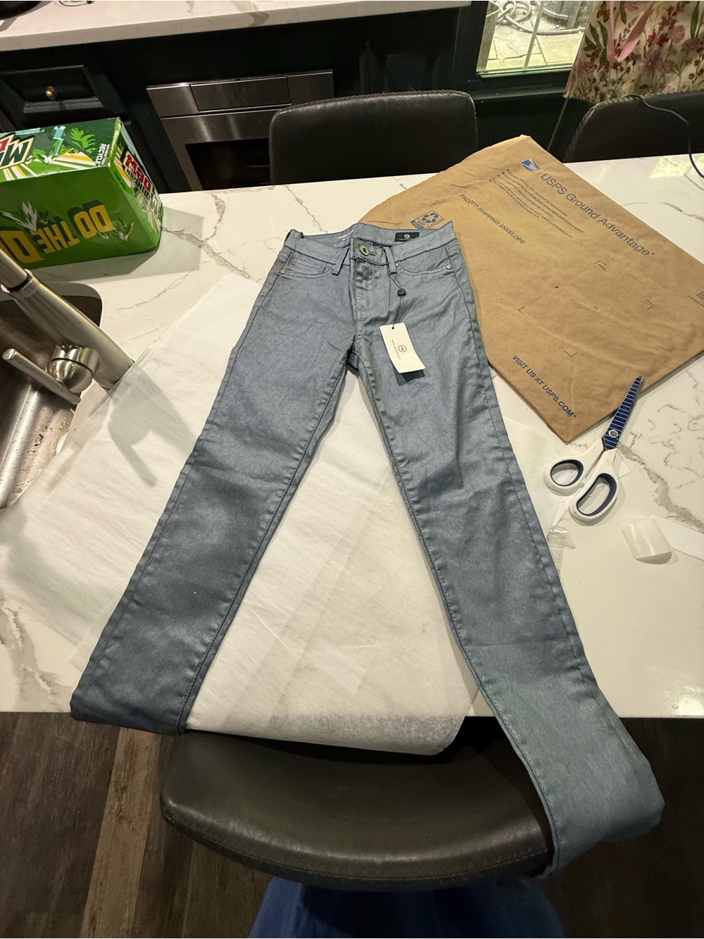 NWT Adriana Goldschmied kids waxed skinny jeans (12)